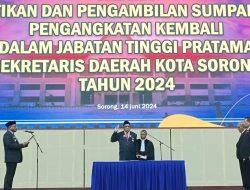 Pj Wali Kota Sorong Akui Telah Kembalikan Harga Diri Keluarga Kareth
