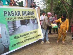 Tekan Inflasi di Papua Barat Daya, Mantan Pangdam Kasuari Joppy Wayangkau Gelar Pasar Murah di 30 Titik