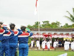 Momen Heroik Upacara HUT ke-79 RI Kilang Kasim Bersama Warga