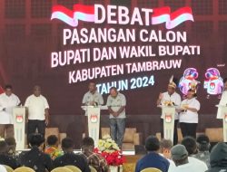 Debat Pertama Paslon Bupati-Wabup Tambrauw Digelar, Ketua KPU Saharul: Ini Penajaman Visi Misi Paslon