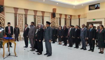 Lantik 75 Pejabat, Pj Gubernur Musa’ad Tegaskan ASN Adalah Pelayan, Bukan Bos