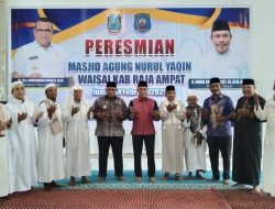 Pj Gubernur PBD Harap Masjid Agung Waisai Jadi Tempat Wisata Religi di Raja Ampat