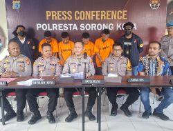 4 Pelaku Begal dan Curanmor Yang Beroperasi di Kota Sorong Berhasil Ditangkap