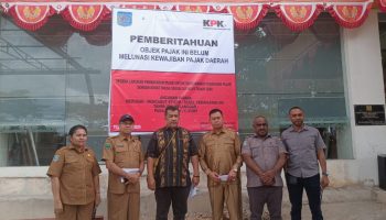 Tunggakan Pajak Rp 1,9 Miliar, KPK Pasang Papan Plang Peringatan di Vega Hotel Sorong