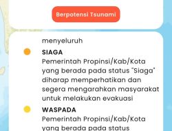 BPBD Raja Ampat Imbau Warga Pesisir Utara Siaga Tsunami, Cari Tempat Tinggi Untuk Evakuasi