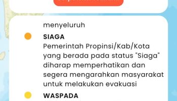 BPBD Raja Ampat Imbau Warga Pesisir Utara Siaga Tsunami, Cari Tempat Tinggi Untuk Evakuasi