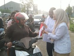 Meriahkan HUT ke-80 Republik Indonesia, DPD Gerindra PBD Bagi Bendera Merah Putih