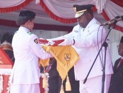 Elisa Kambu Perdana Pimpin Upacara HUT RI di PBD, Canangkan Beberapa Program Prioritas