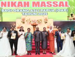 Pemkot Sorong Fasilitasi 50 Pasangan OAP Dalam Pernikahan Massal