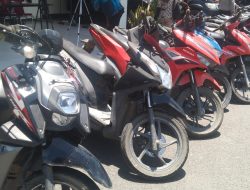 Polresta Sorong Kota Berhasil Amankan 25 Motor Hasil Curian dari 3 Tersangka