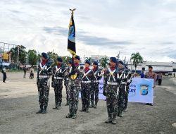Polda Papua Barat Daya Gelar Kirab Pataka “Gana Diranutama” Menuju Mako Baru di Aimas