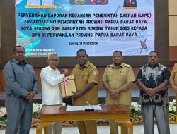 Pemprov PBD Serahkan LKPD 2025 ke BPK, Tegaskan Komitmen Transparansi Keuangan