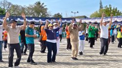 TP-PKK Kota Sorong Gaungkan Gaya Hidup Sehat Lewat Senam Massal dan Cek Kesehatan Gratis