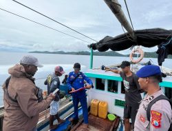 Sat Polairud Raja Ampat Turun Tangan, Awasi Kapal Jaring dari Sorong di Perairan Salawati Barat