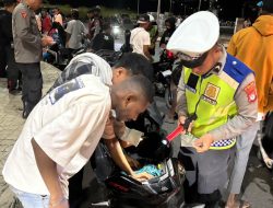 Razia Tengah Malam di Kota Sorong, Polisi Amankan 14 Motor Misterius