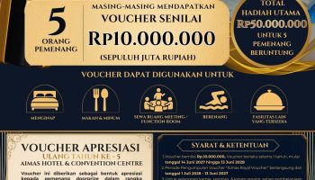 AIMAS Hotel Luncurkan Royal Voucher Berhadiah Rp 50 Juta untuk Pelanggan