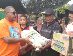 Alumni Hollandia Hadir Ringankan Beban Korban Kebakaran Klademak II Pantai