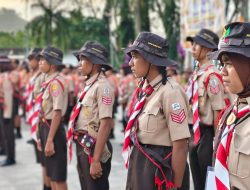 Gubernur Elisa Kambu Lepas 385 Kontingen Pramuka PBD Menuju Jambore Nasional XII, Bawa Misi Harumkan Nama Daerah