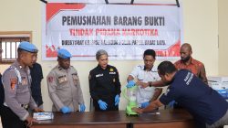 Ditresnarkoba Polda Papua Barat Daya Musnahkan 3,36 Gram Sabu, Langkah Tegas Cegah Narkoba Kembali Beredar