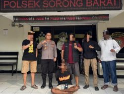 Tim Elang Polsek Sorong Barat Lumpuhkan Spesialis Begal, Tiga Orang Kini Buron