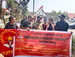 Mahasiswa di Sorong Tolak Program Makanan Bergizi Gratis, Desak Fokus pada Pendidikan Gratis