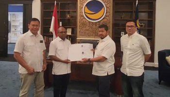 Terima B1KWK, Septinus Lobat-Anshar Karim Didukung Partai NasDem Jadi Pemimpin di Kota Sorong