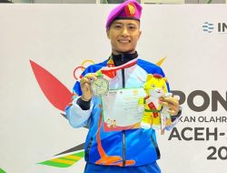 Prajurit Pasmar 3 Torehkan Prestasi Gemilang pada PON XXI Aceh-Sumut Raih Medali Perak
