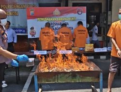 Polresta Sorong Kota Musnahkan 1,7 Kg Ganja dan 9,6 Gram Sabu, Selamatkan 2.500 Jiwa