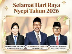 Ketua dan Anggota DPRP Papua Barat Daya Mengucapkan Selamat Hari Raya Nyepi
