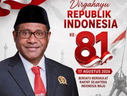 Ketua DPR Provinsi Papua Barat Daya Mengucapkan HUT RI ke-81